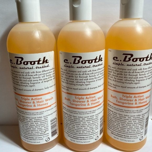 c. Booth Triple Action Bath Shower Tangerine Honey